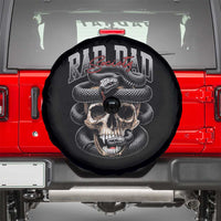 Funny Rad Dad Society Spare Tire Cover Dad Life Skull Snake Fathers Day