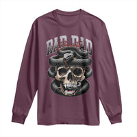 Funny Rad Dad Society Long Sleeve Shirt Dad Life Skull Snake Fathers Day