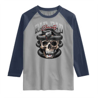 Funny Rad Dad Society Raglan Shirt Dad Life Skull Snake Fathers Day