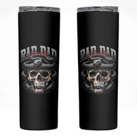 Funny Rad Dad Society Skinny Tumbler Dad Life Skull Snake Fathers Day