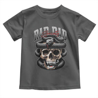 Funny Rad Dad Society Toddler T Shirt Dad Life Skull Snake Fathers Day