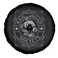 Funny Rad Dad Society Spare Tire Cover Vintage Skull Snake Fathers Day