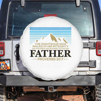 Funny Christian Father Spare Tire Cover The Righteous Man Walks In His Integrity Fathers Day
