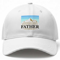 Funny Christian Father Baseball Cap The Righteous Man Walks In His Integrity Fathers Day