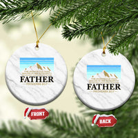 Funny Christian Father Ceramic Ornament The Righteous Man Walks In His Integrity Fathers Day - Wonder Print Shop