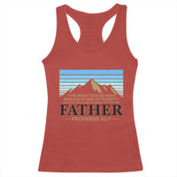 Funny Christian Father Racerback Tank Top The Righteous Man Walks In His Integrity Fathers Day