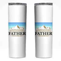 Funny Christian Father Skinny Tumbler The Righteous Man Walks In His Integrity Fathers Day