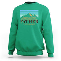 Funny Christian Father Sweatshirt The Righteous Man Walks In His Integrity Fathers Day