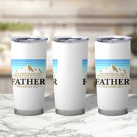 Funny Christian Father Tumbler Cup The Righteous Man Walks In His Integrity Fathers Day