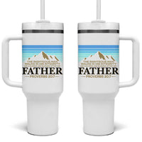 Funny Christian Father Tumbler With Handle The Righteous Man Walks In His Integrity Fathers Day