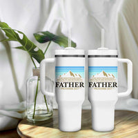 Funny Christian Father Tumbler With Handle The Righteous Man Walks In His Integrity Fathers Day