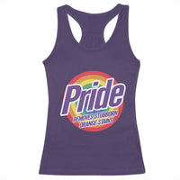 Funny Pride Removes Stubborn Orange Stains Racerback Tank Top LGBTQ Pride Month