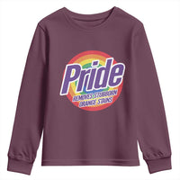 Funny Pride Removes Stubborn Orange Stains Youth Sweatshirt LGBTQ Pride Month