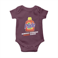 Funny Pride Removes Stubborn Orange Stains Baby Onesie Pride Month LGBTQ - Wonder Print Shop