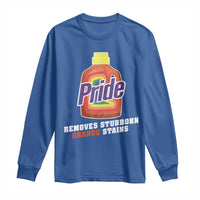 Funny Pride Removes Stubborn Orange Stains Long Sleeve Shirt Pride Month LGBTQ - Wonder Print Shop