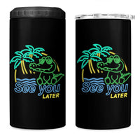 Funny See You Later Teacher Summer Alligator 4 in 1 Can Cooler Tumbler Later Gator Last Day Of School - Wonder Print Shop