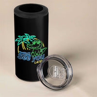 Funny See You Later Teacher Summer Alligator 4 in 1 Can Cooler Tumbler Later Gator Last Day Of School - Wonder Print Shop