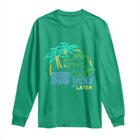 Funny See You Later Teacher Summer Alligator Long Sleeve Shirt Later Gator Last Day Of School - Wonder Print Shop