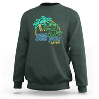 Funny See You Later Teacher Summer Alligator Sweatshirt Later Gator Last Day Of School - Wonder Print Shop