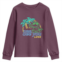 Funny See You Later Teacher Summer Alligator Youth Sweatshirt Later Gator Last Day Of School - Wonder Print Shop