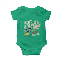Funny Dog Dad The Man The Myth The Snack Dealer Baby Onesie Fur Dad Fathers Day