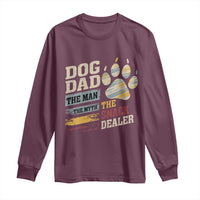 Funny Dog Dad The Man The Myth The Snack Dealer Long Sleeve Shirt Fur Dad Fathers Day