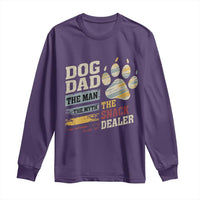Funny Dog Dad The Man The Myth The Snack Dealer Long Sleeve Shirt Fur Dad Fathers Day