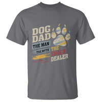 Funny Dog Dad The Man The Myth The Snack Dealer T Shirt Fur Dad Fathers Day