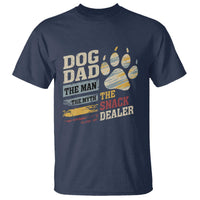 Funny Dog Dad The Man The Myth The Snack Dealer T Shirt Fur Dad Fathers Day