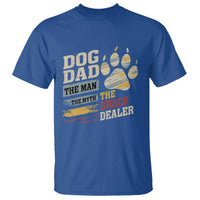 Funny Dog Dad The Man The Myth The Snack Dealer T Shirt Fur Dad Fathers Day