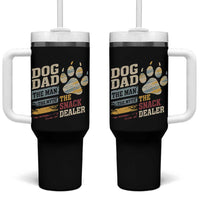 Funny Dog Dad The Man The Myth The Snack Dealer Tumbler With Handle Fur Dad Fathers Day