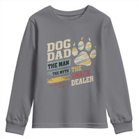 Funny Dog Dad The Man The Myth The Snack Dealer Youth Sweatshirt Fur Dad Fathers Day