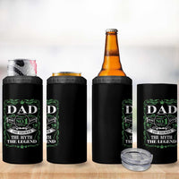 Funny Weed Cannabis Dad 4 in 1 Can Cooler Tumbler Worlds No 1 Best Dad Ever The Smoker The Myth The Legend