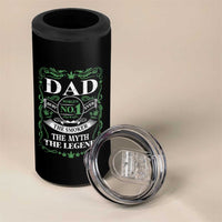 Funny Weed Cannabis Dad 4 in 1 Can Cooler Tumbler Worlds No 1 Best Dad Ever The Smoker The Myth The Legend