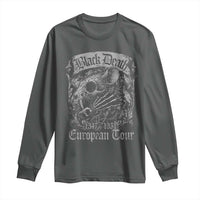 Black Death European Tour Long Sleeve Shirt Plague Rat Medieval History Gothic - Wonder Print Shop