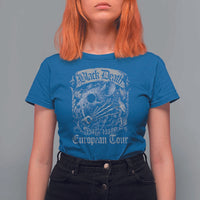 Black Death European Tour T Shirt For Women Plague Rat Medieval History Gothic - Wonder Print Shop