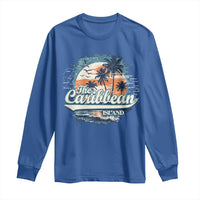 Funny The Caribbean Islands Long Sleeve Shirt Caribbean Sea Tour Summer Vacation - Wonder Print Shop