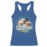 Funny The Caribbean Islands Racerback Tank Top Caribbean Sea Tour Summer Vacation - Wonder Print Shop