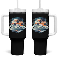 Funny The Caribbean Islands Tumbler With Handle Caribbean Sea Tour Summer Vacation - Wonder Print Shop