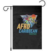 Funny Afro Caribbean Heritage Garden Flag Caribbean Island Pride Flags Palm Tree - Wonder Print Shop