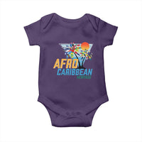 Funny Afro Caribbean Heritage Baby Onesie Caribbean Island Pride Flags Palm Tree - Wonder Print Shop