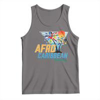 Funny Afro Caribbean Heritage Tank Top Caribbean Island Pride Flags Palm Tree - Wonder Print Shop