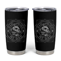 Funny Rad Like My Dad Tumbler Cup Vintage Skull Snake Fathers Day