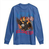 WTF Is A Kilometer Abraham Lincoln Long Sleeve Shirt Funny USA Patriotic 4th of July