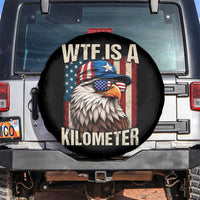 WTF Is A Kilometer Spare Tire Cover Bald Eagle 4th of July Funny USA Patriotic