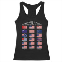 Historic Flags of The United States of America Racerback Tank Top US History