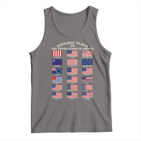 Historic Flags of The United States of America Tank Top US History 4th of July