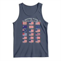 Historic Flags of The United States of America Tank Top US History 4th of July