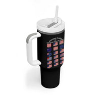 Historic Flags of The United States of America Tumbler With Handle US History 4th of July
