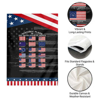 Historic Flags of The United States of America Patriotic Garden Flag US History 4th of July